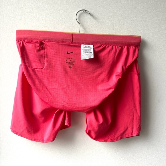 Nike Medium Dri-FIT Men’s Pink Athletic Running Shorts DM4755-629 Pockets Lined - Picture 9 of 10
